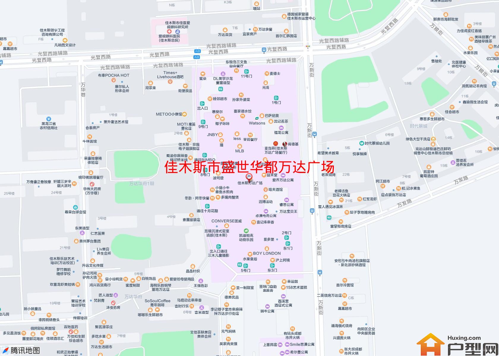 盛世华都万达广场小区 - 户型网