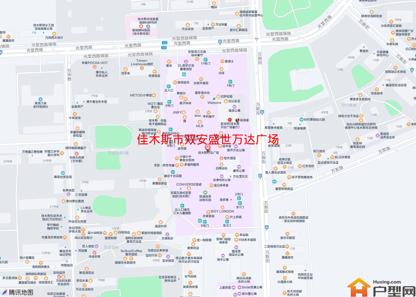 双安盛世万达广场小区 - 户型网