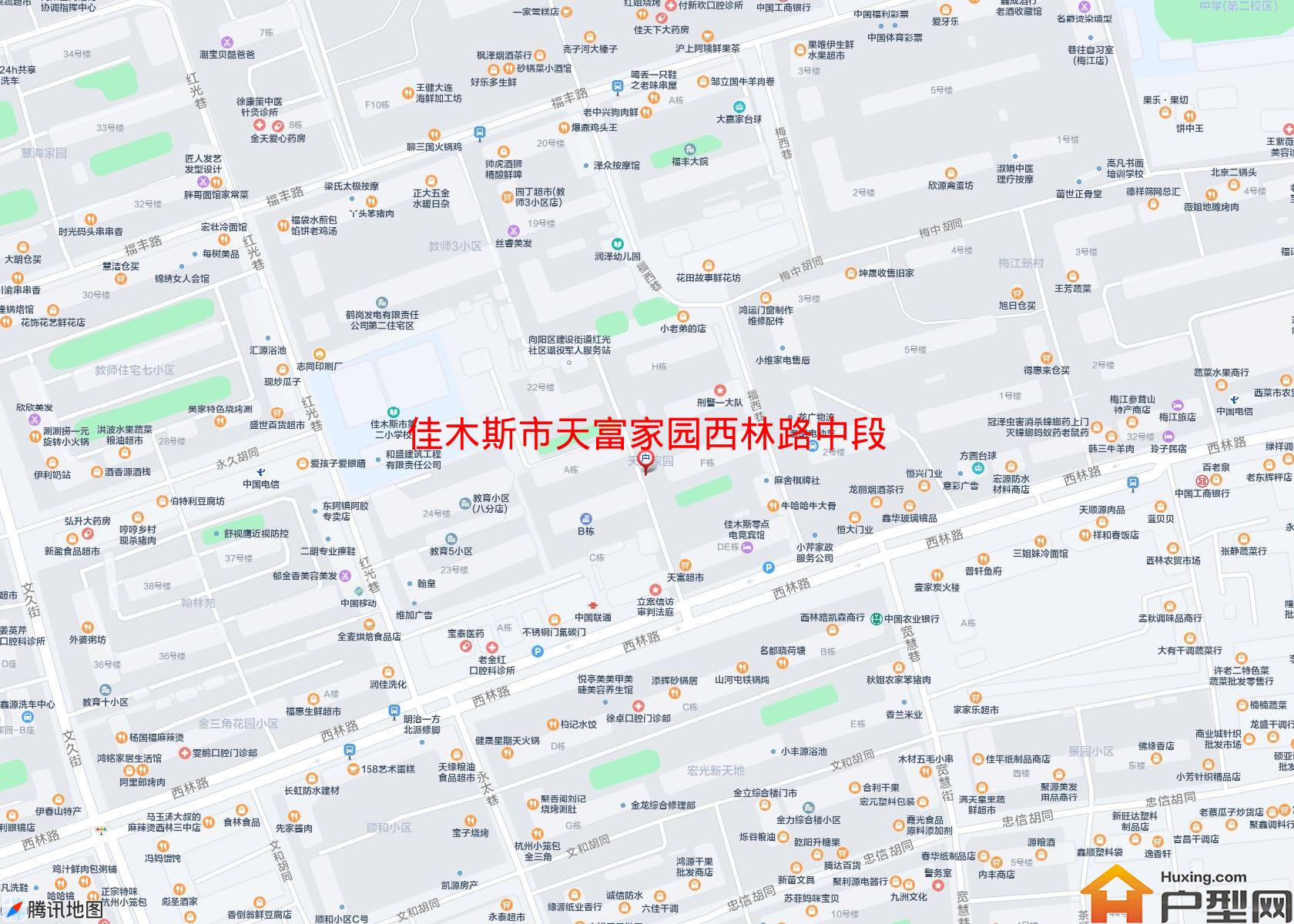天富家园西林路中段小区 - 户型网