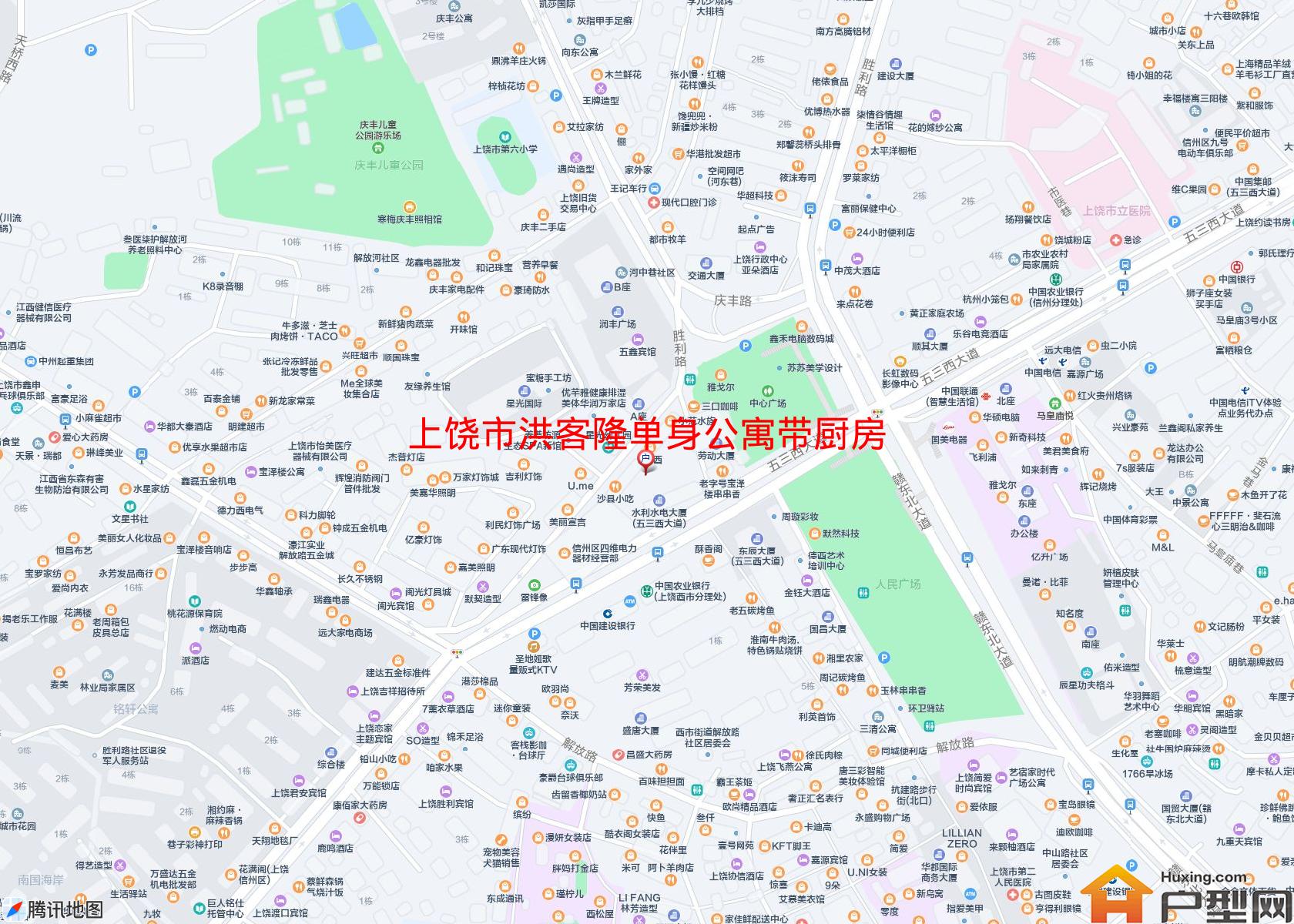 洪客隆单身公寓带厨房小区 - 户型网