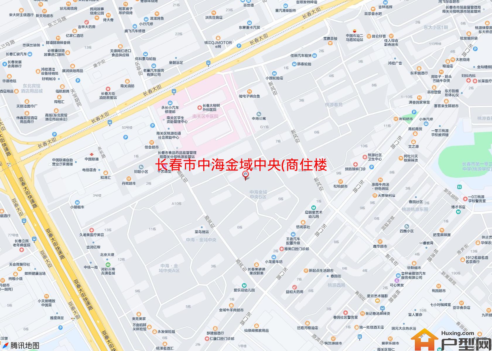 中海金域中央(商住楼)小区 - 户型网