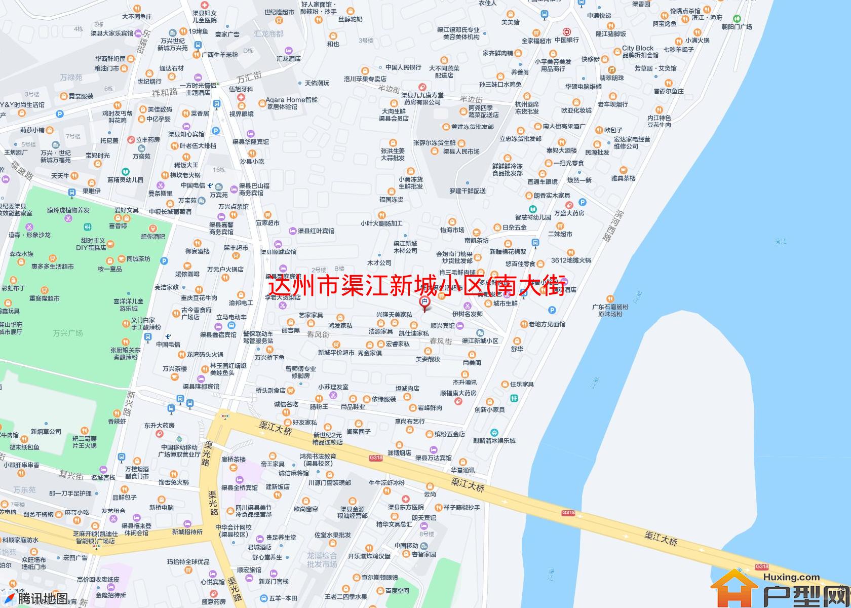 渠江新城小区(南大街114号)小区 - 户型网