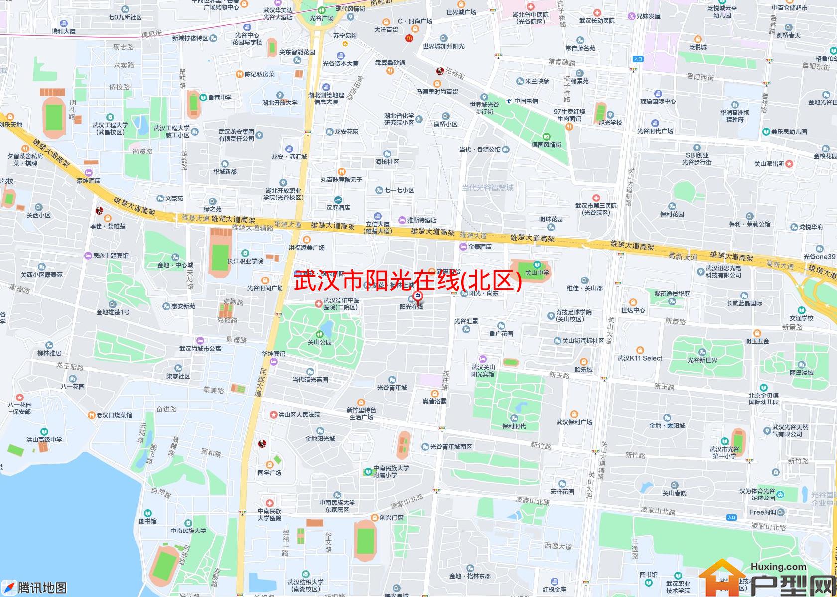 阳光在线(北区)小区 - 户型网
