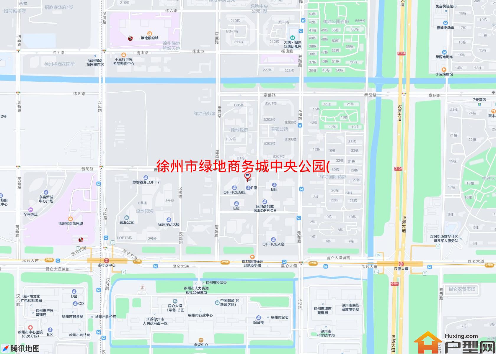 绿地商务城中央公园(二期)小区 - 户型网