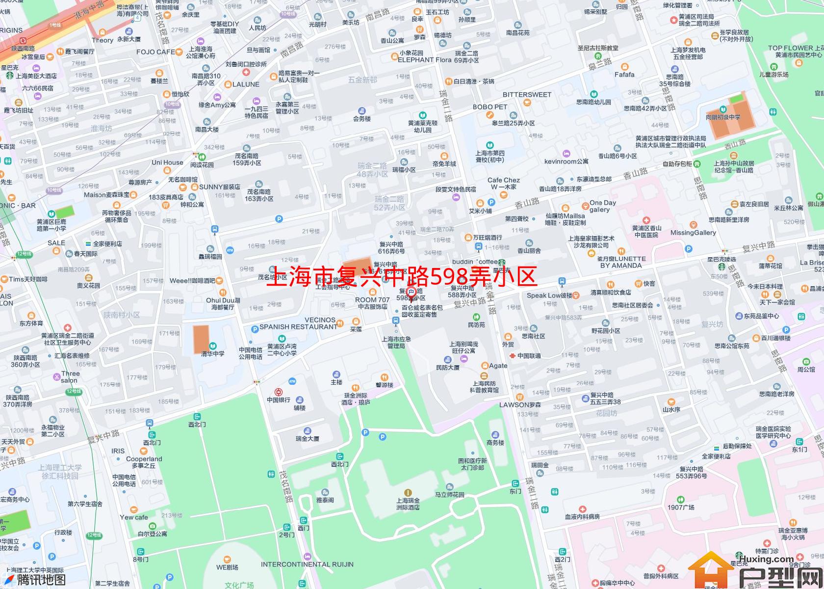 复兴中路598弄小区小区 - 户型网