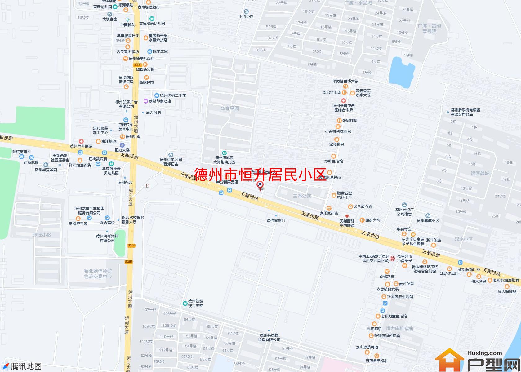 恒升居民小区小区 - 户型网