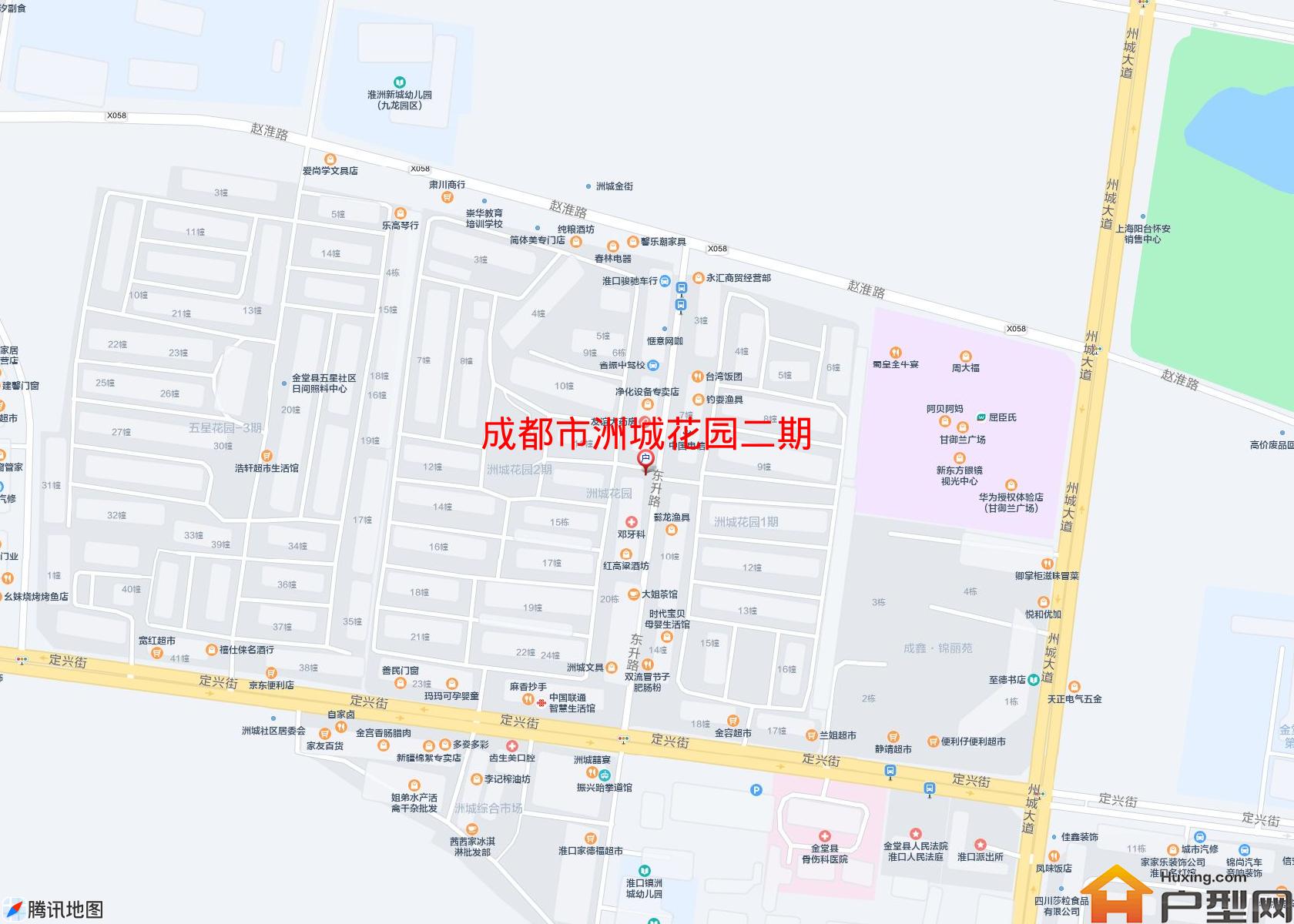 洲城花园二期小区 - 户型网