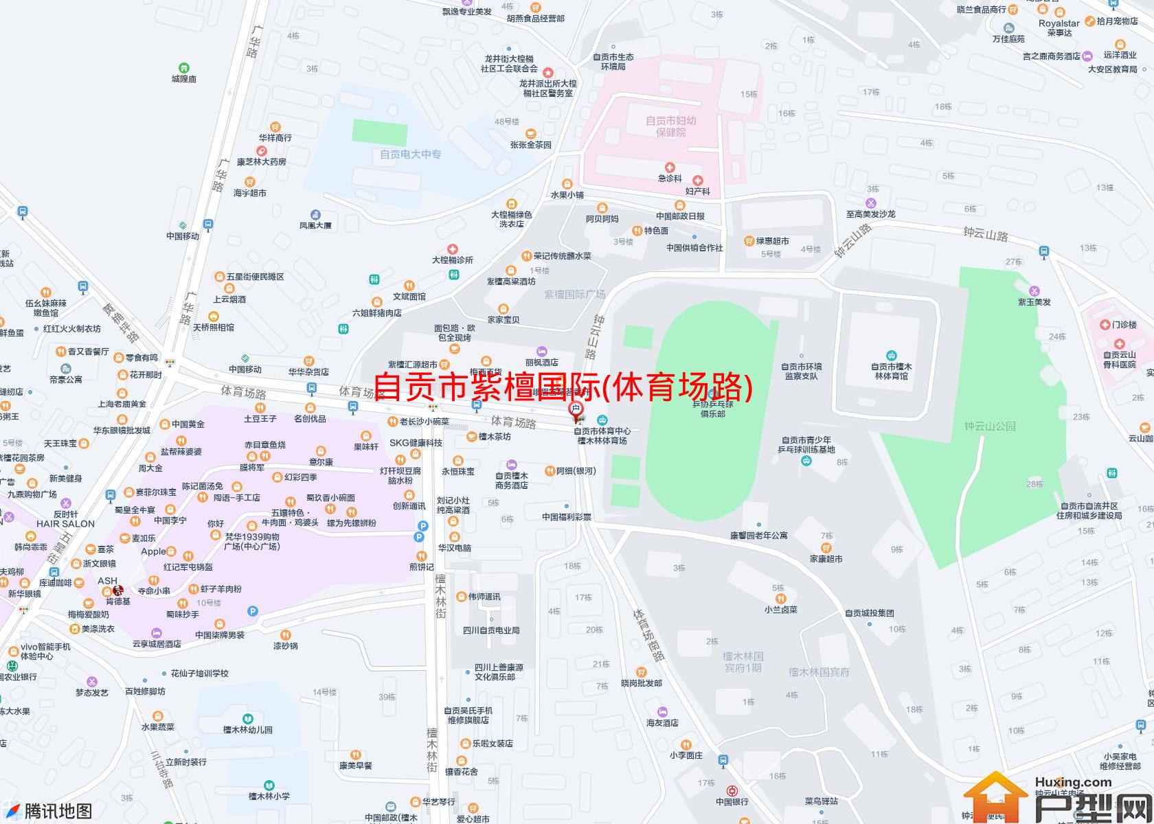 紫檀国际(体育场路)小区 - 户型网