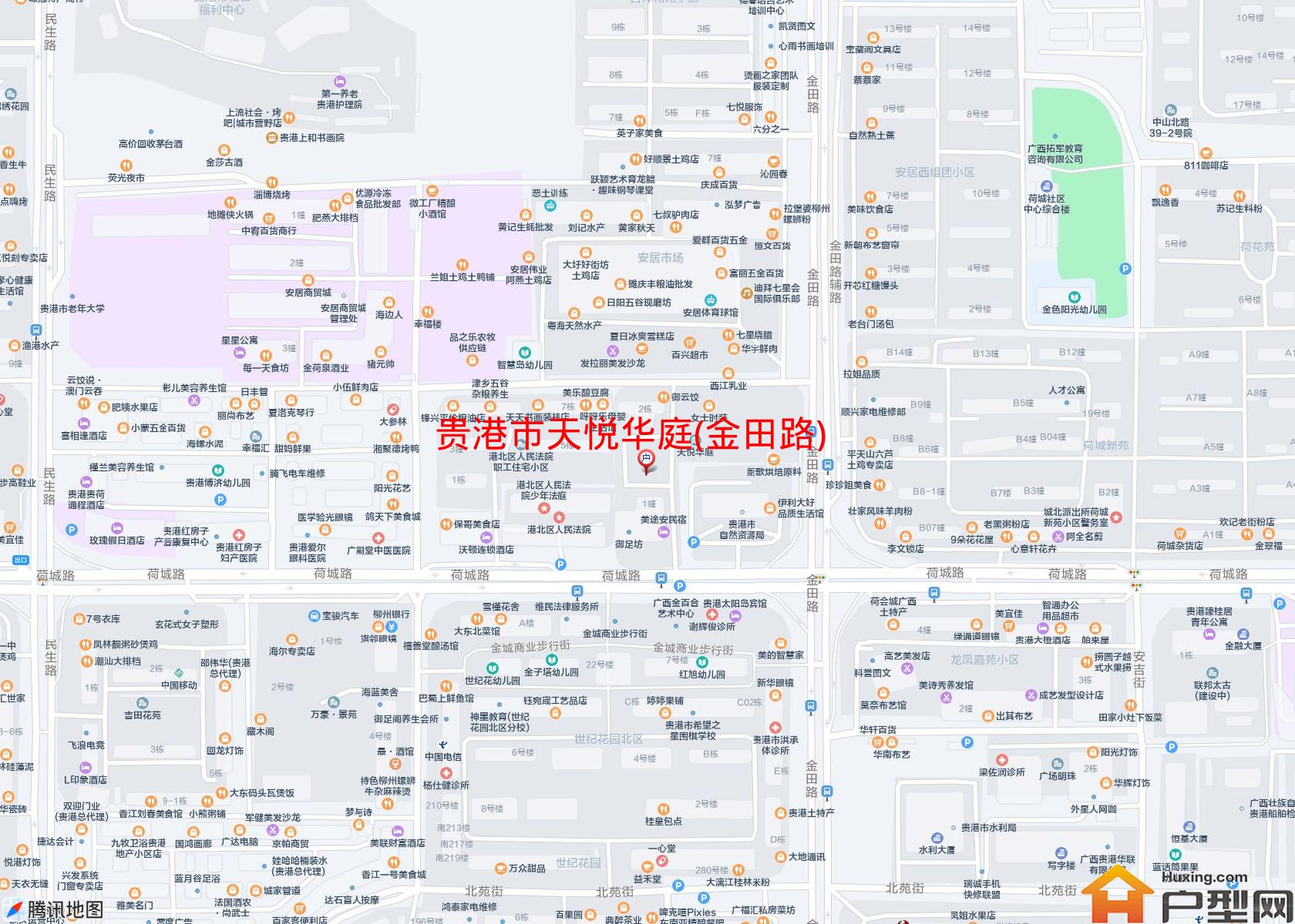 天悦华庭(金田路)小区 - 户型网