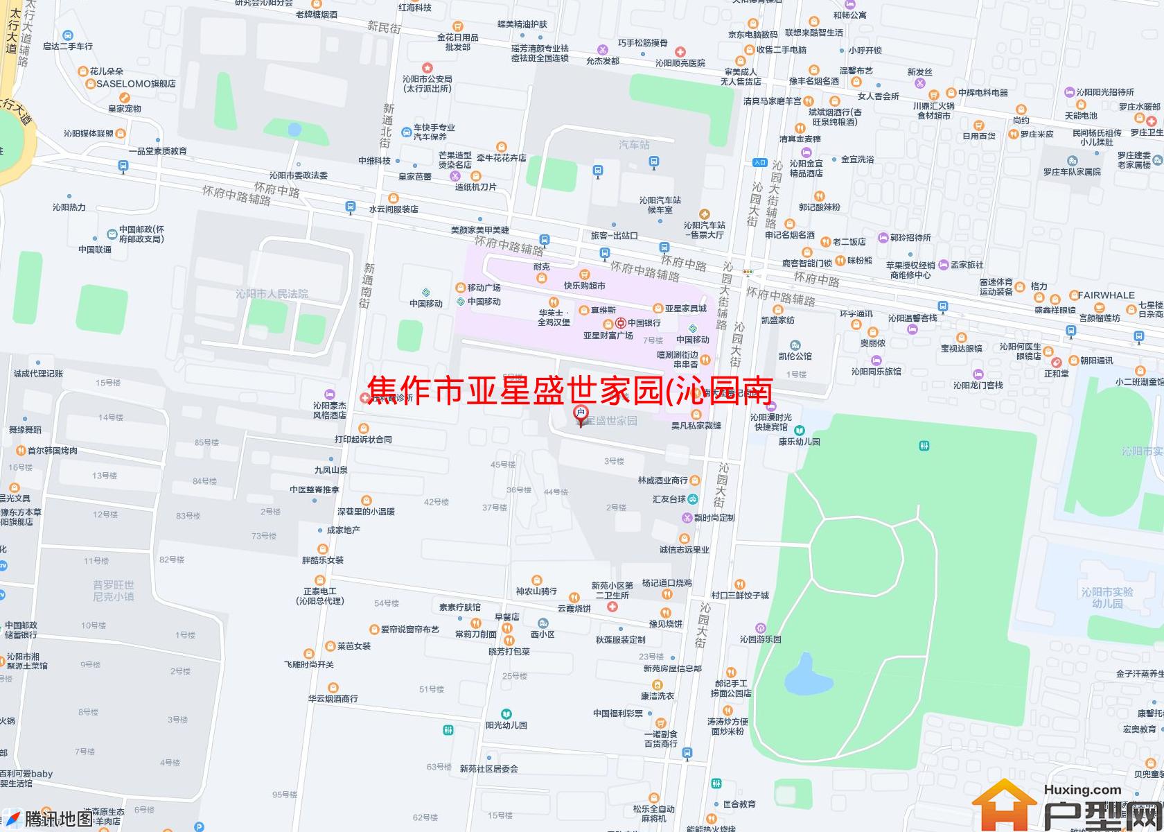 亚星盛世家园(沁园南路)小区 - 户型网