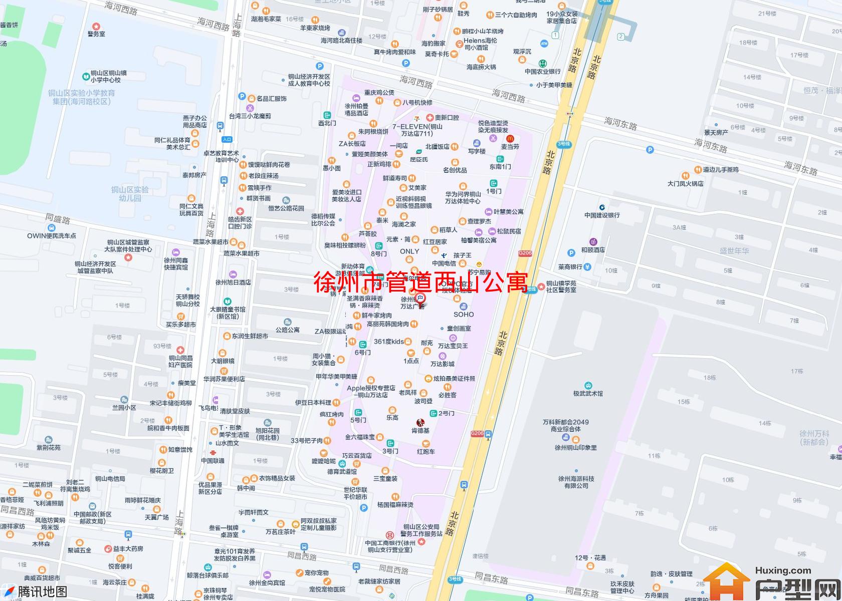 管道西山公寓小区 - 户型网