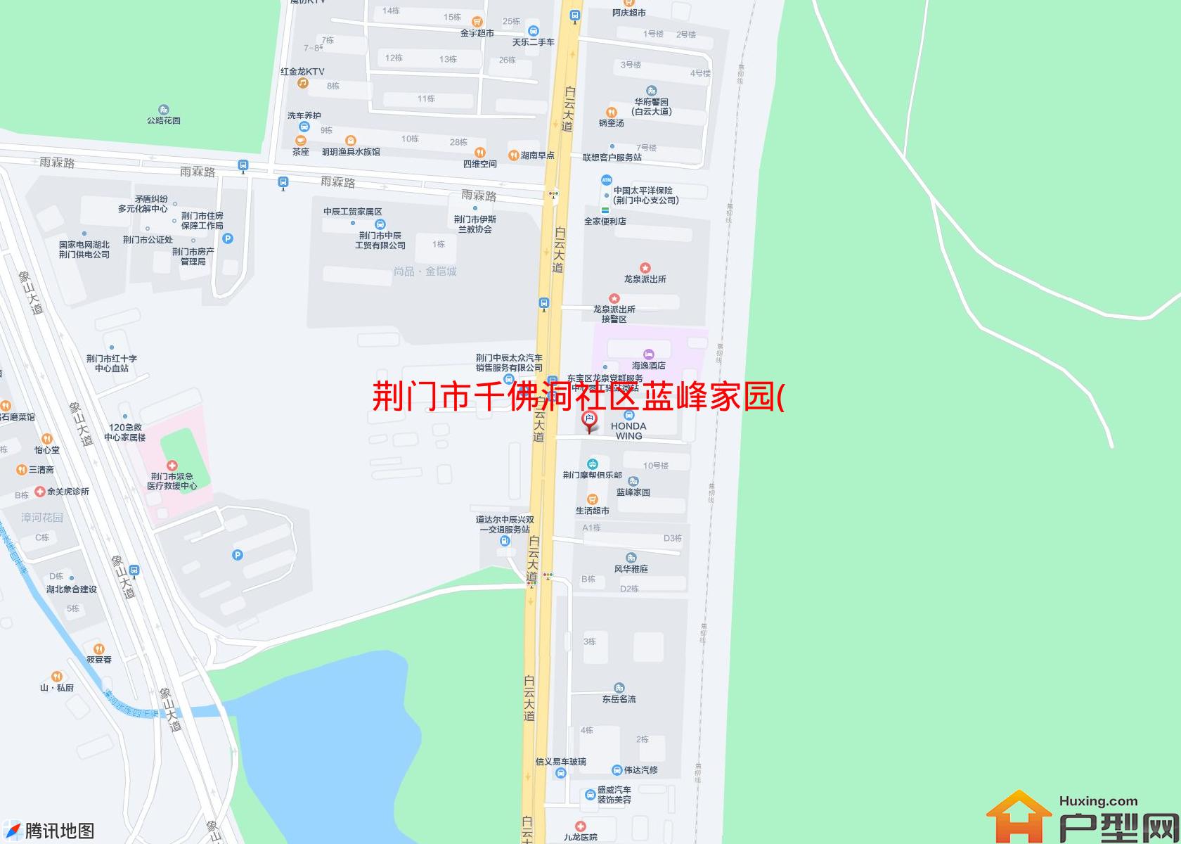 千佛洞社区蓝峰家园(白云大道86号)小区 - 户型网