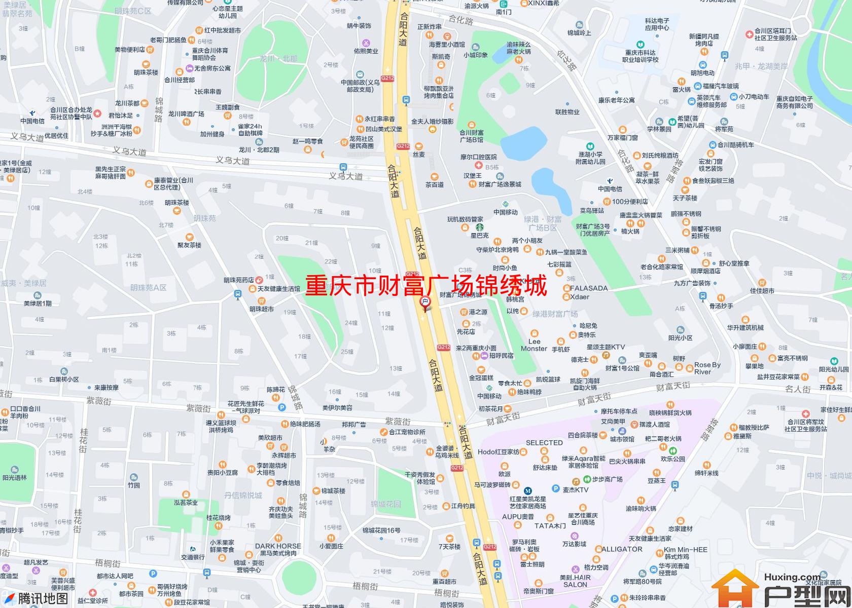 财富广场锦绣城小区 - 户型网