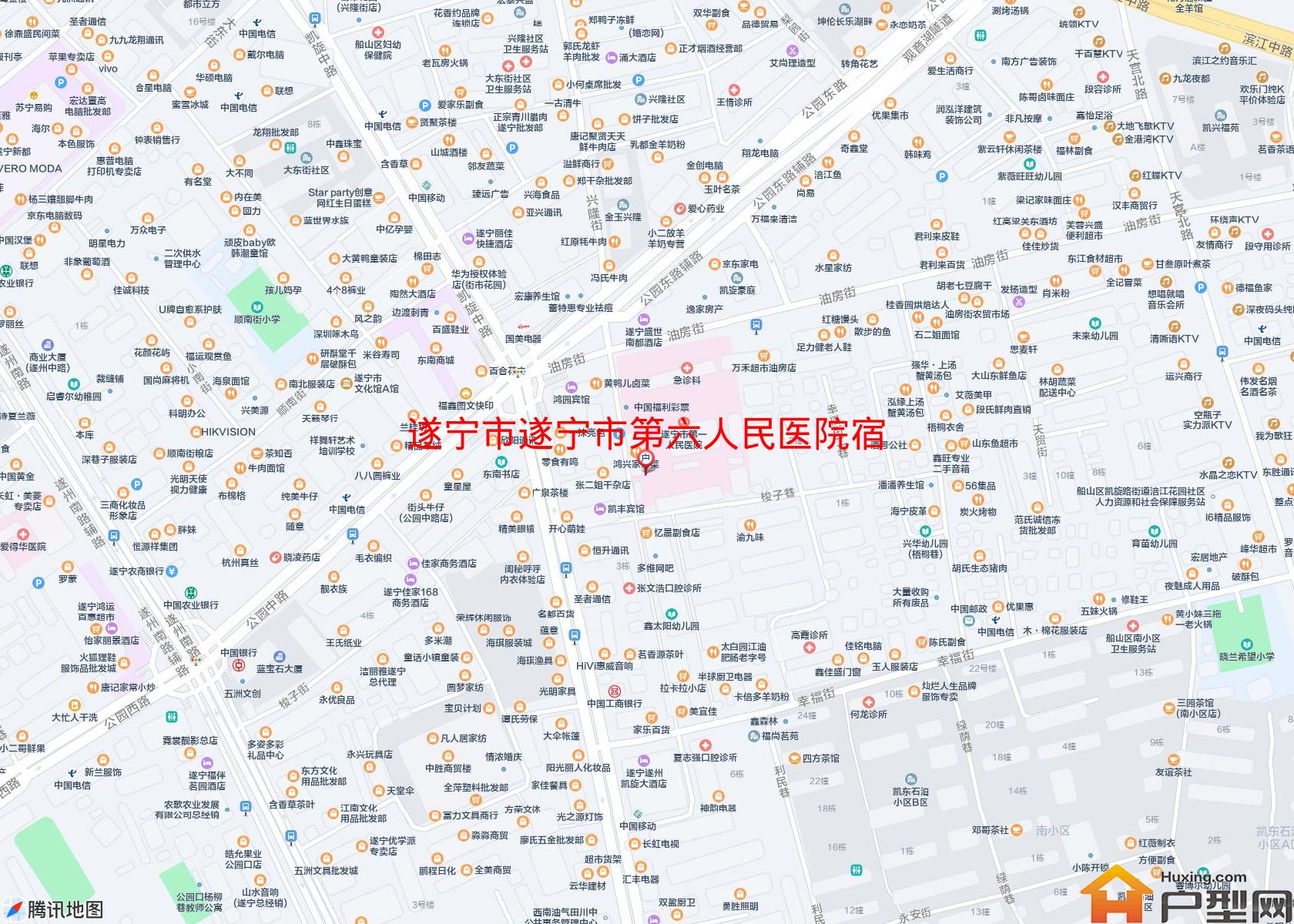 遂宁市第六人民医院宿舍(遂州中路714号)小区 - 户型网