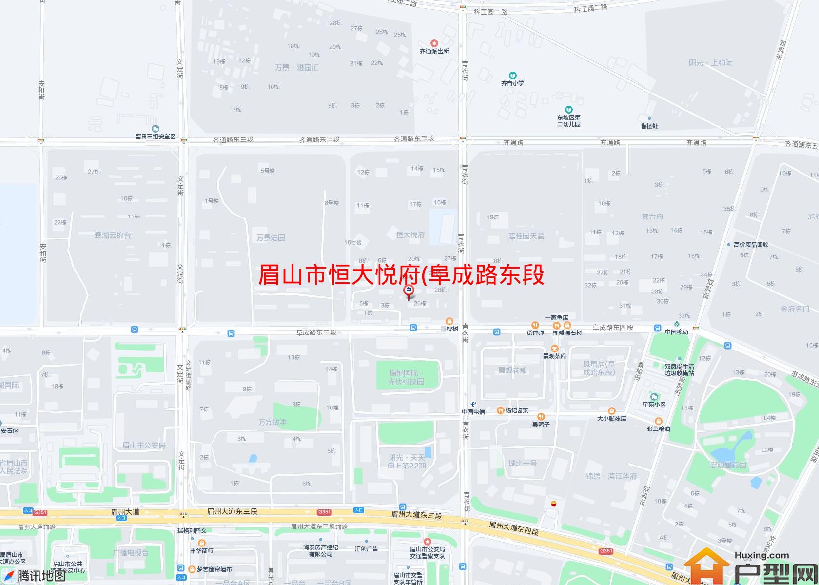 恒大悦府(阜成路东段)小区 - 户型网
