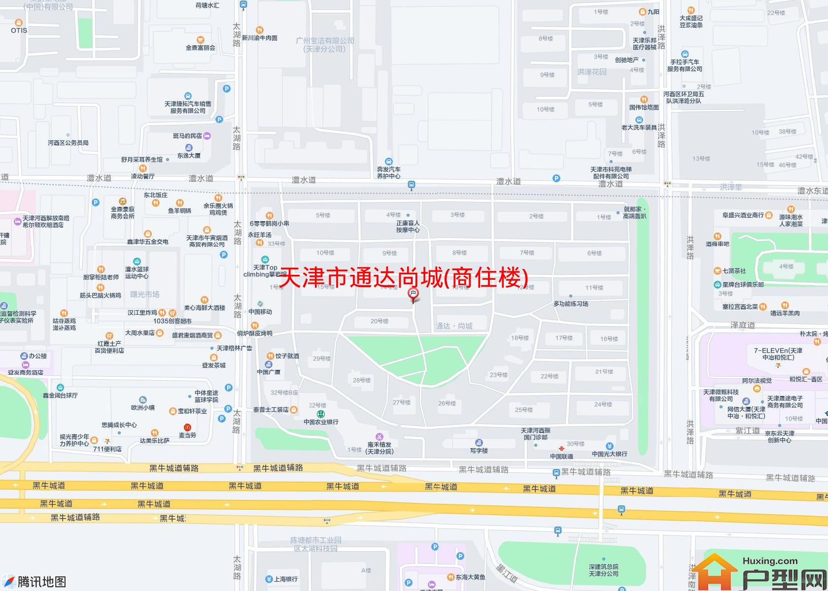 通达尚城(商住楼)小区 - 户型网