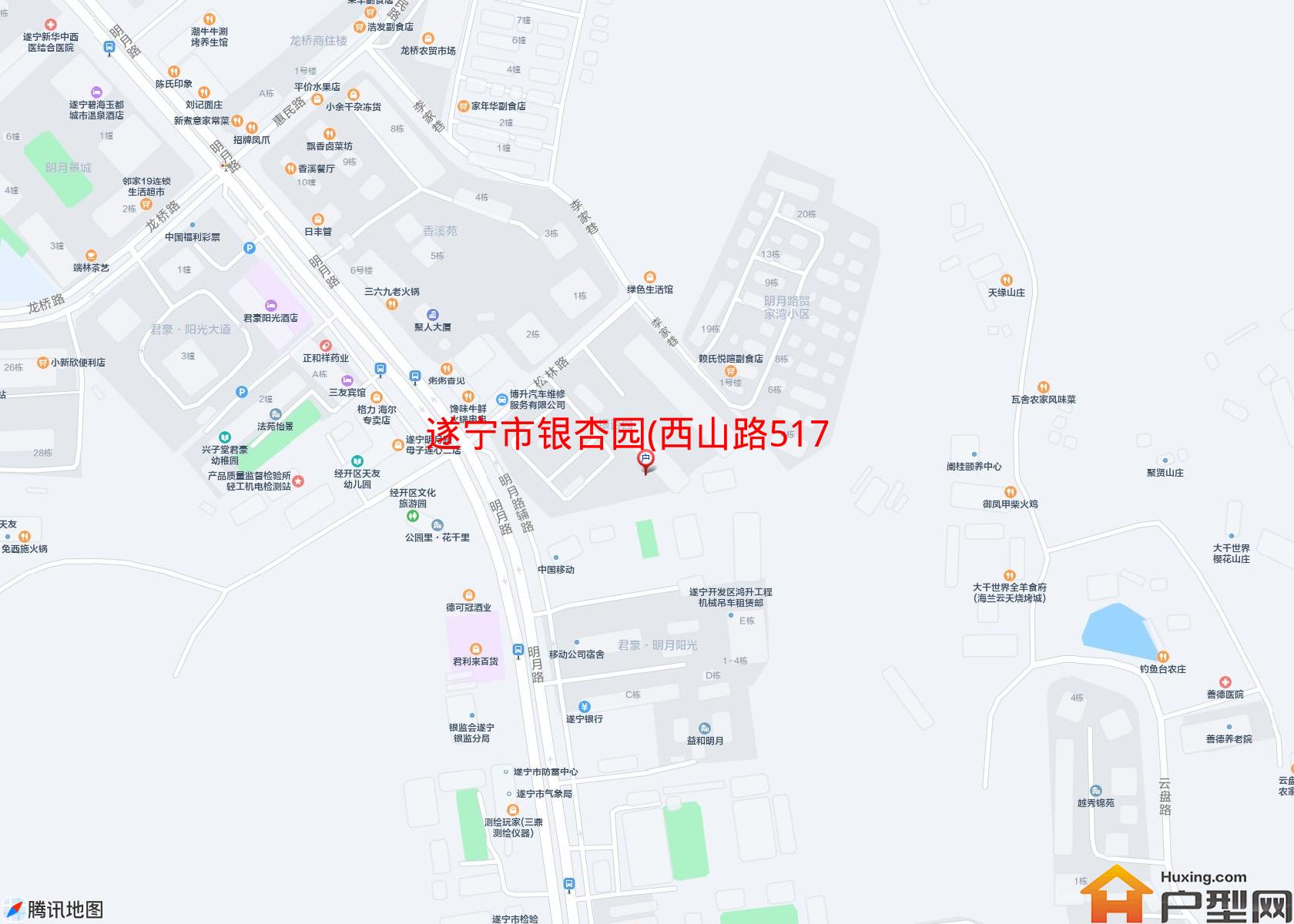 银杏园(西山路517号)小区 - 户型网