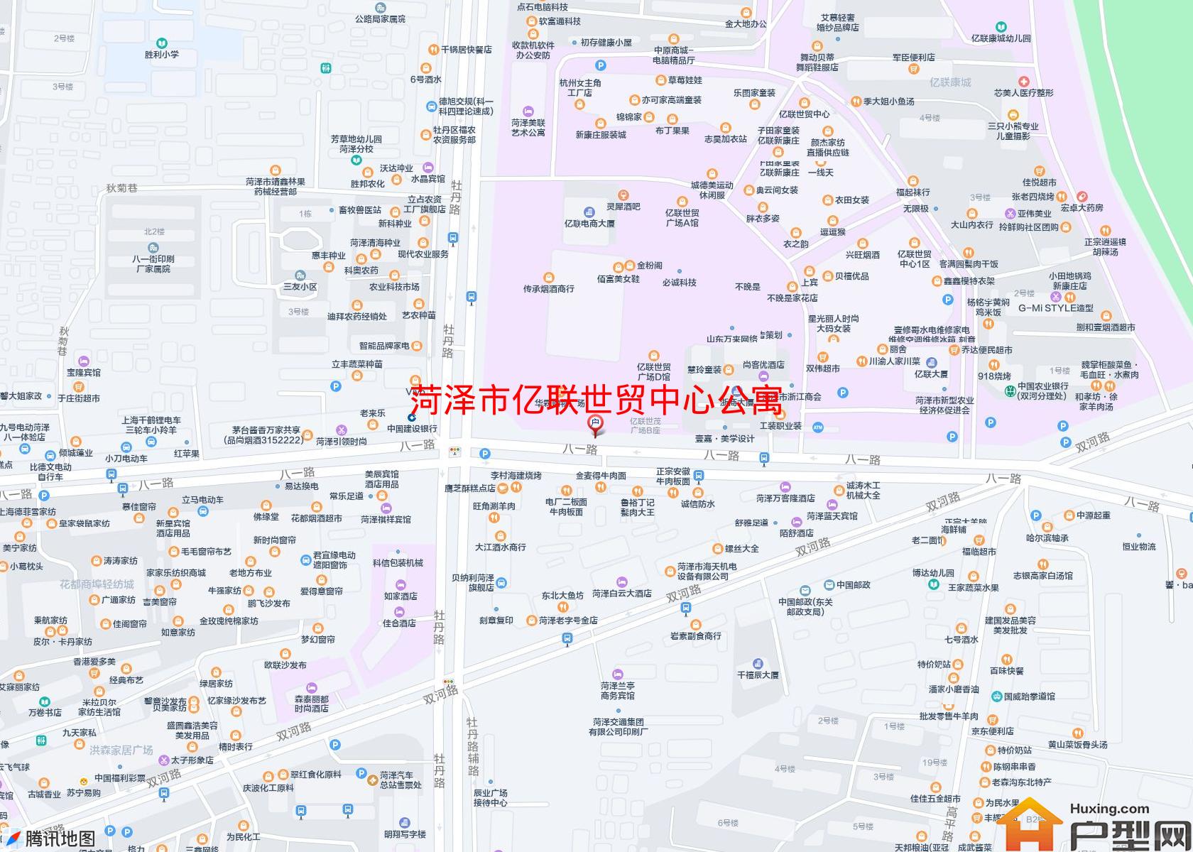 亿联世贸中心公寓小区 - 户型网
