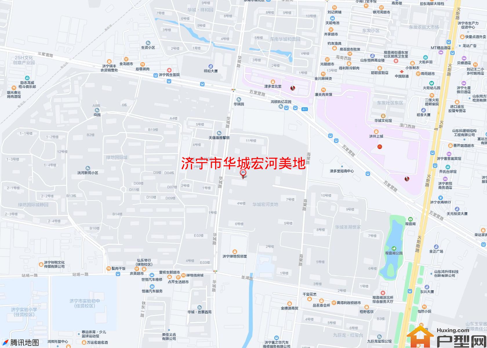 华城宏河美地小区 - 户型网