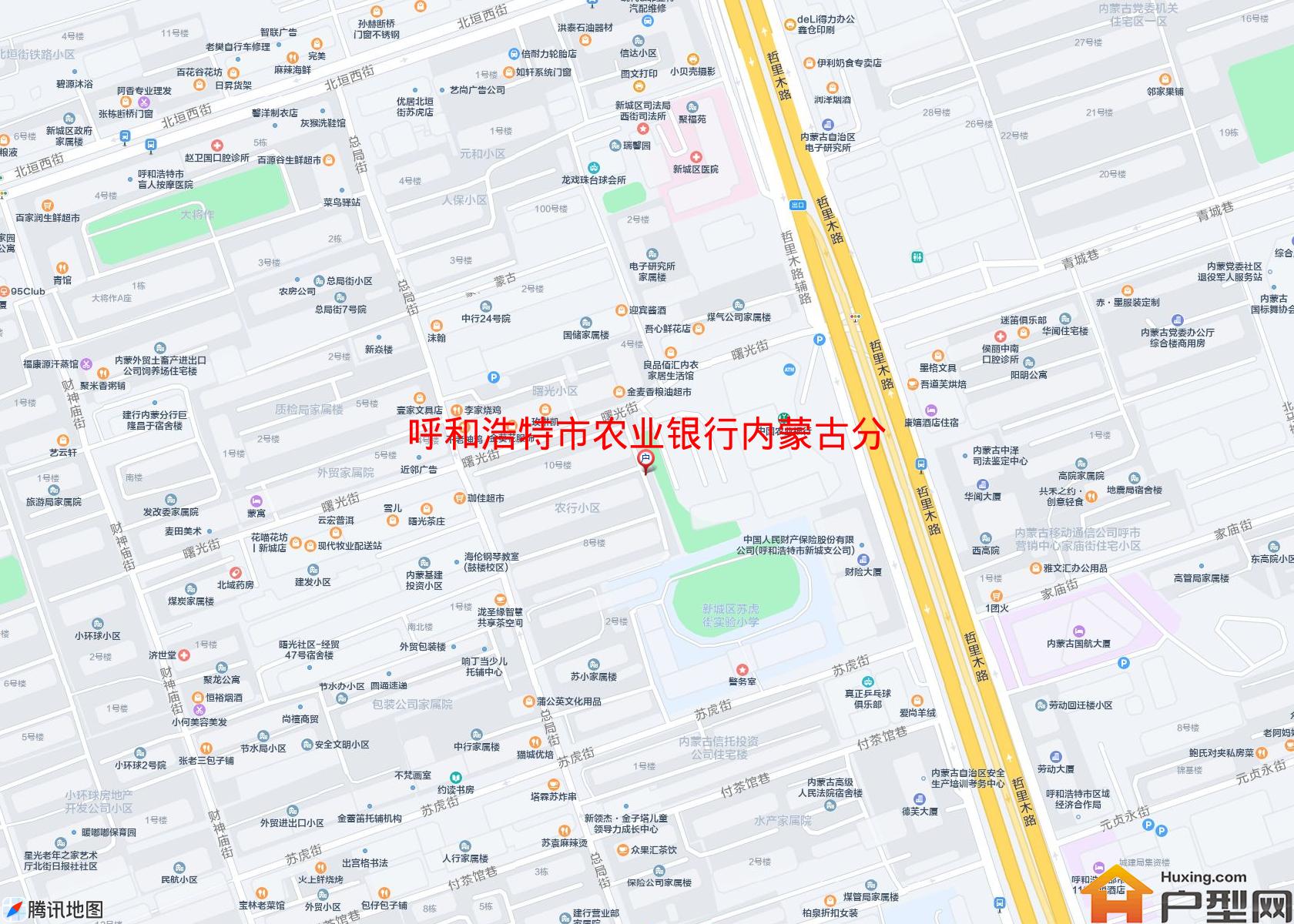 农业银行内蒙古分行宿舍楼小区 - 户型网
