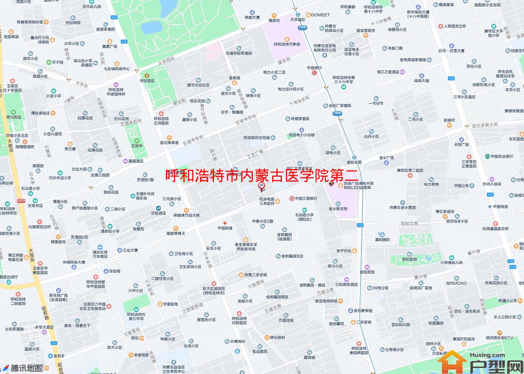 内蒙古医学院第二附院职工住宅楼小区 - 户型网