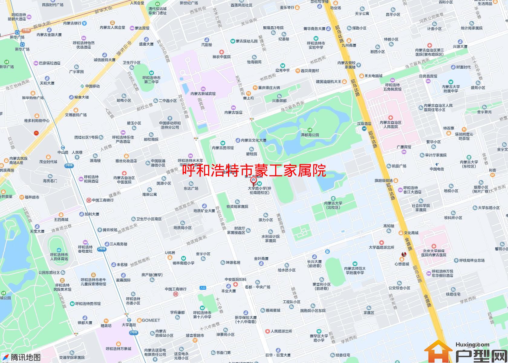 蒙工家属院小区 - 户型网