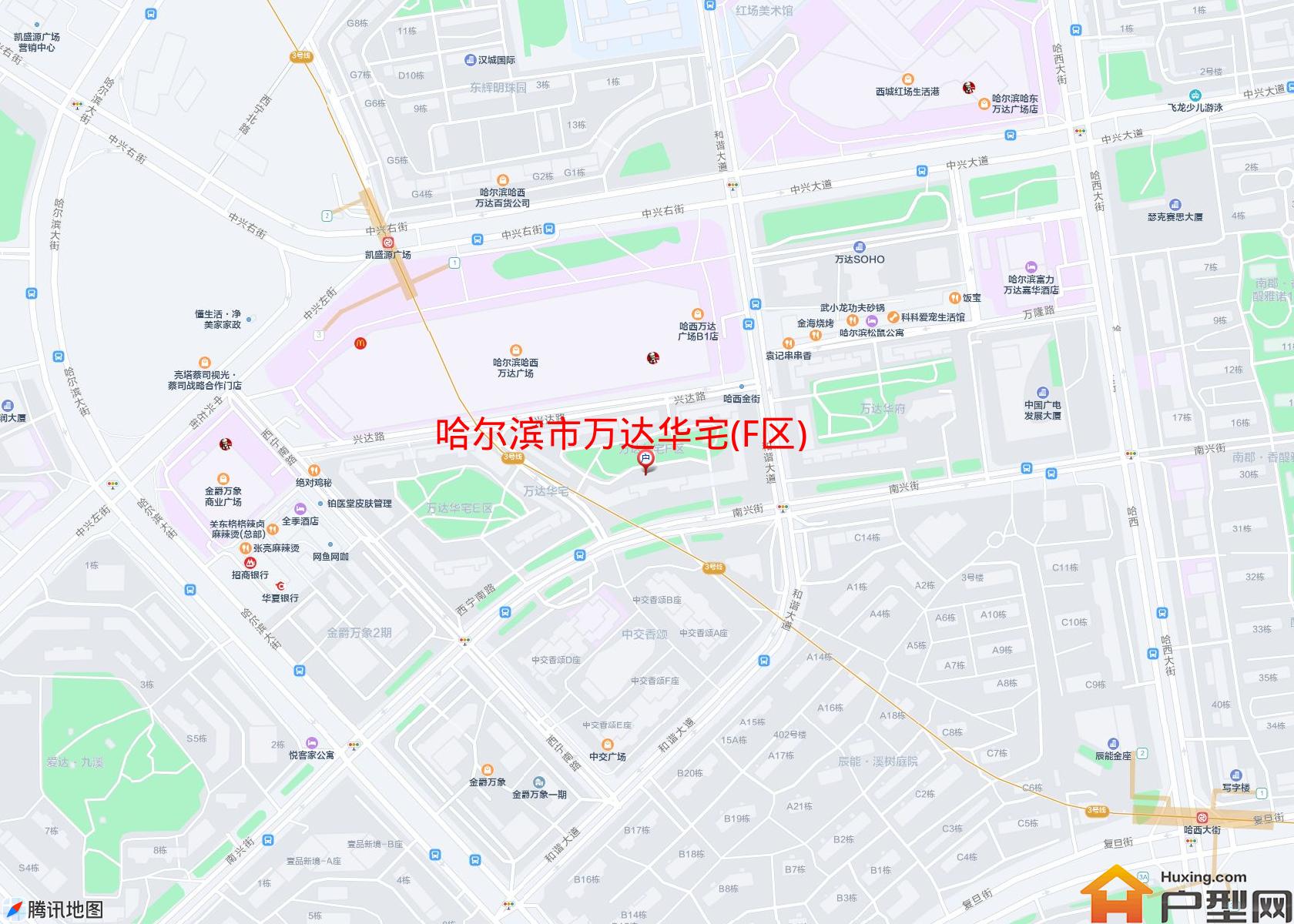 万达华宅(F区)小区 - 户型网