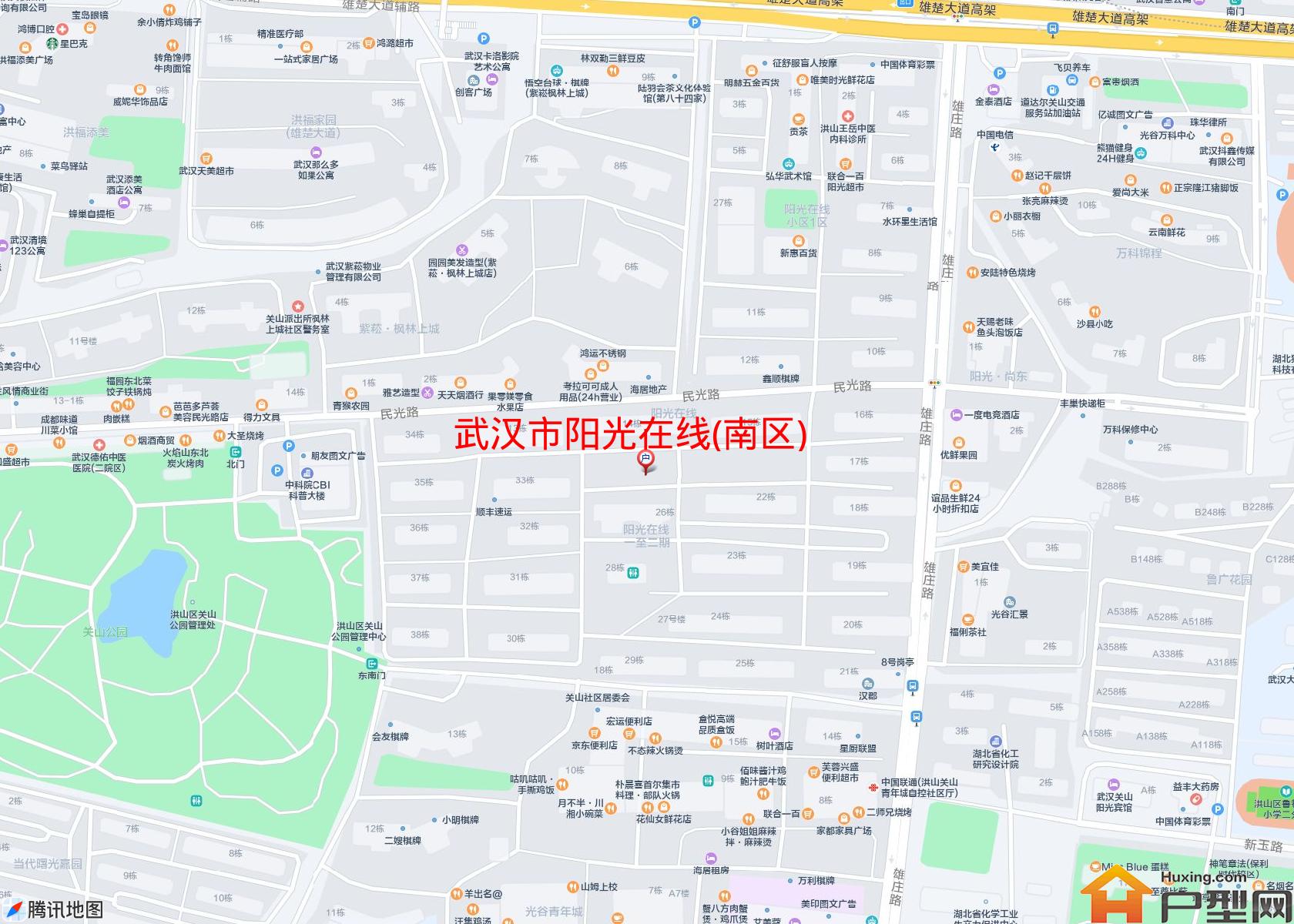 阳光在线(南区)小区 - 户型网