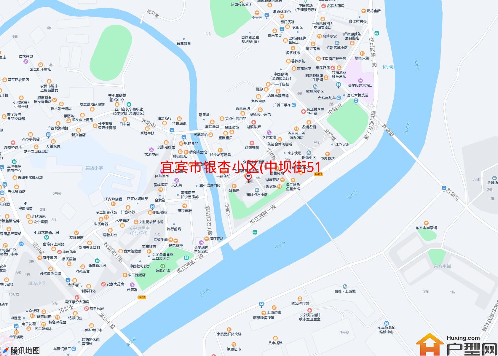 银杏小区(中坝街51号)小区 - 户型网