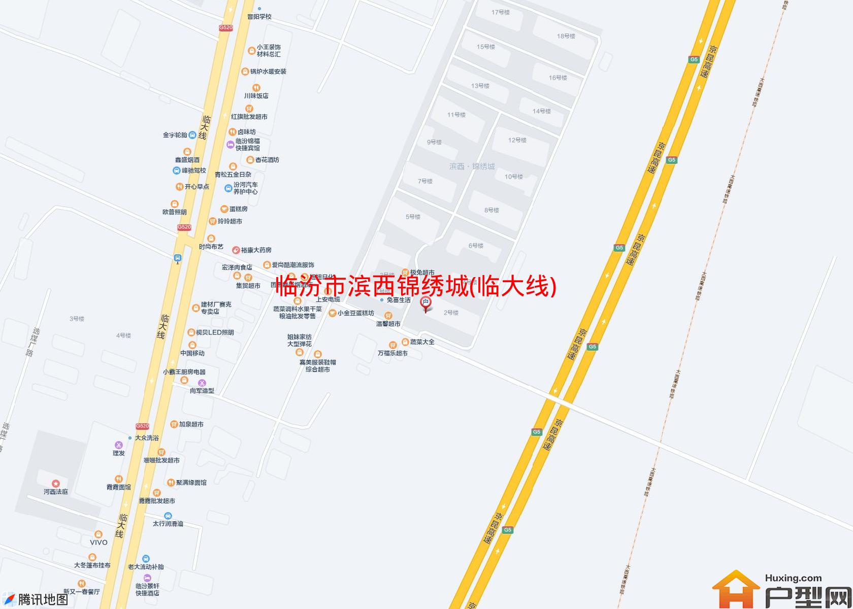 滨西锦绣城(临大线)小区 - 户型网