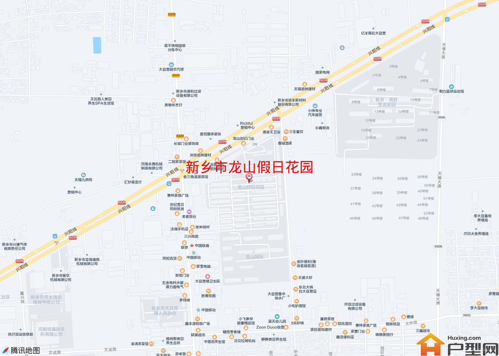龙山假日花园小区 - 户型网