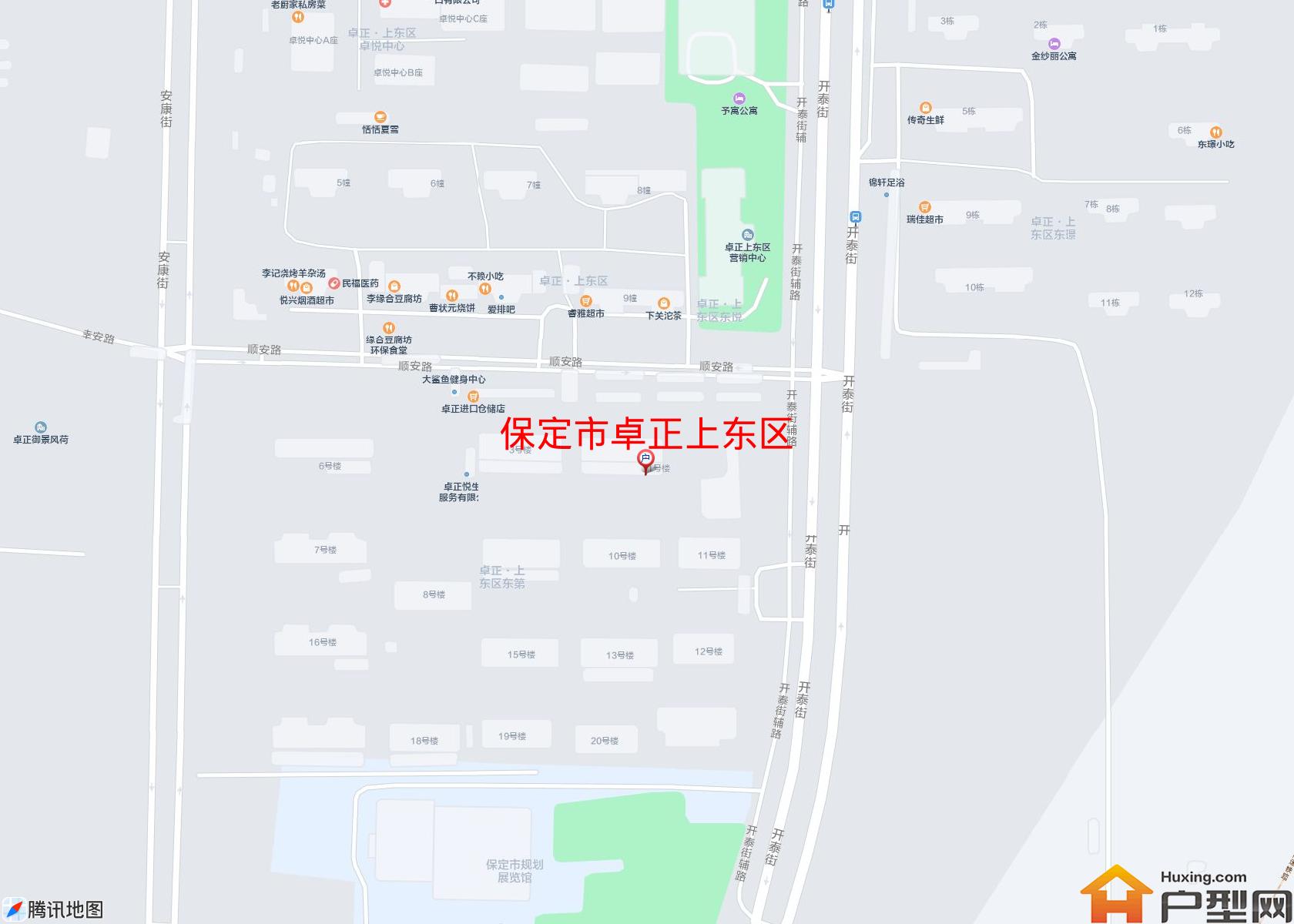 卓正上东区小区 - 户型网