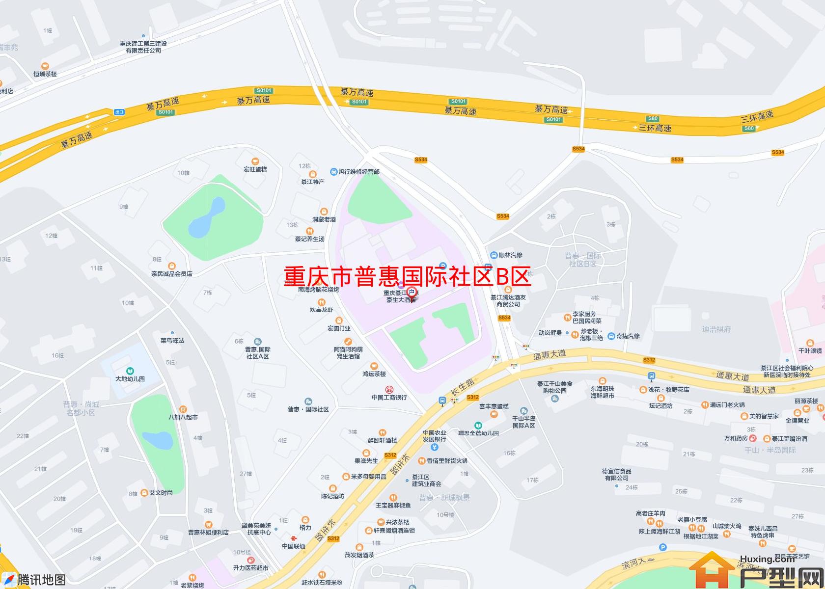 普惠国际社区B区小区 - 户型网