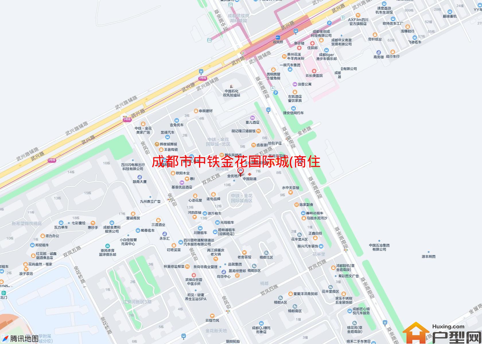 中铁金花国际城(商住楼)小区 - 户型网