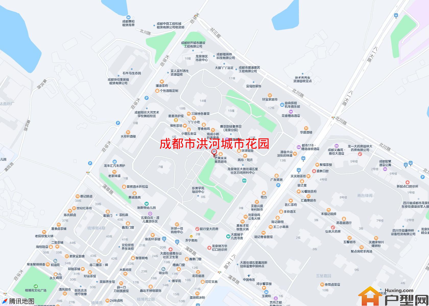 洪河城市花园小区 - 户型网