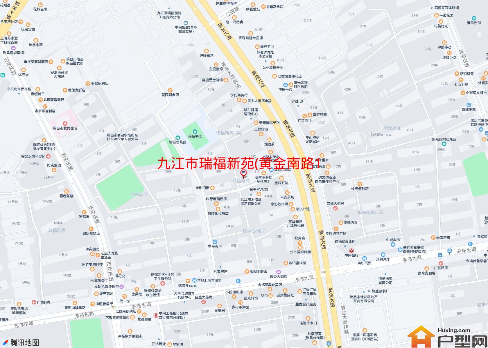 瑞福新苑(黄金南路166号)小区 - 户型网
