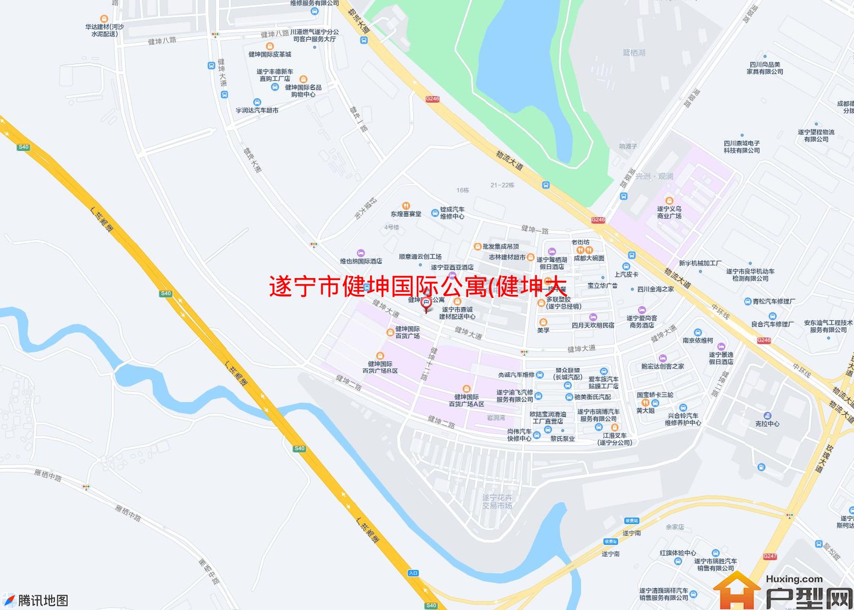 健坤国际公寓(健坤大道)小区 - 户型网