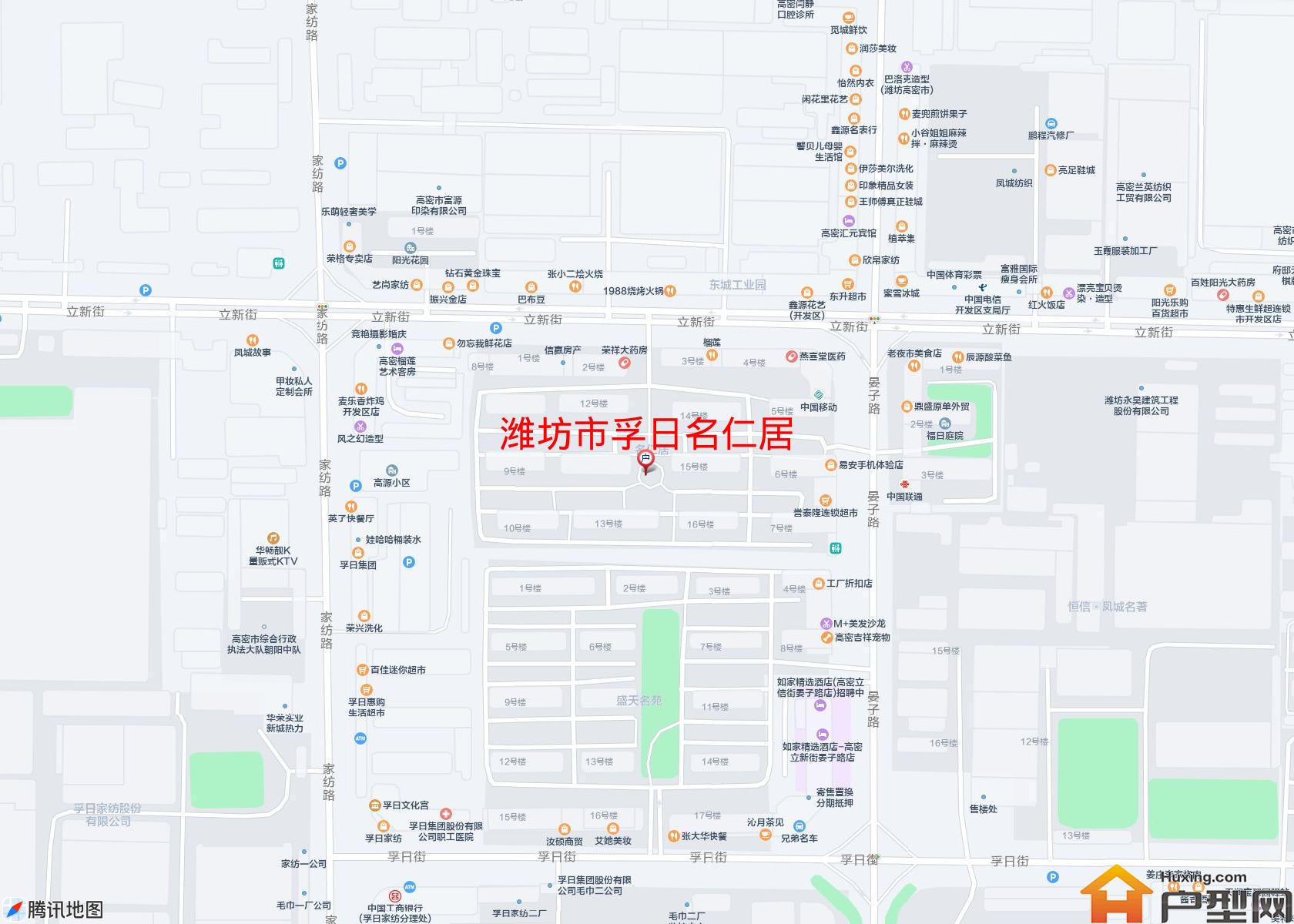 孚日名仁居小区 - 户型网