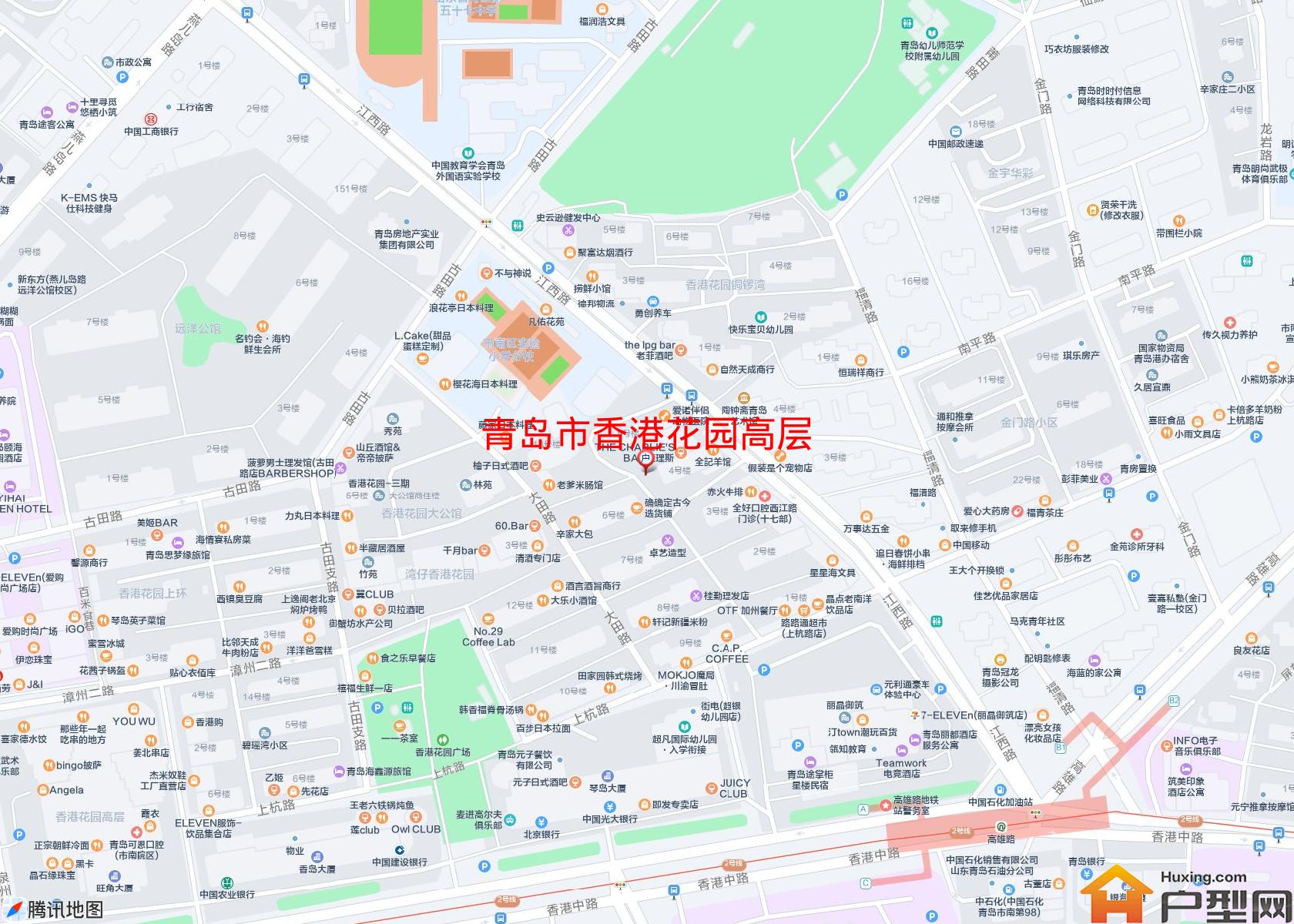 香港花园高层小区 - 户型网