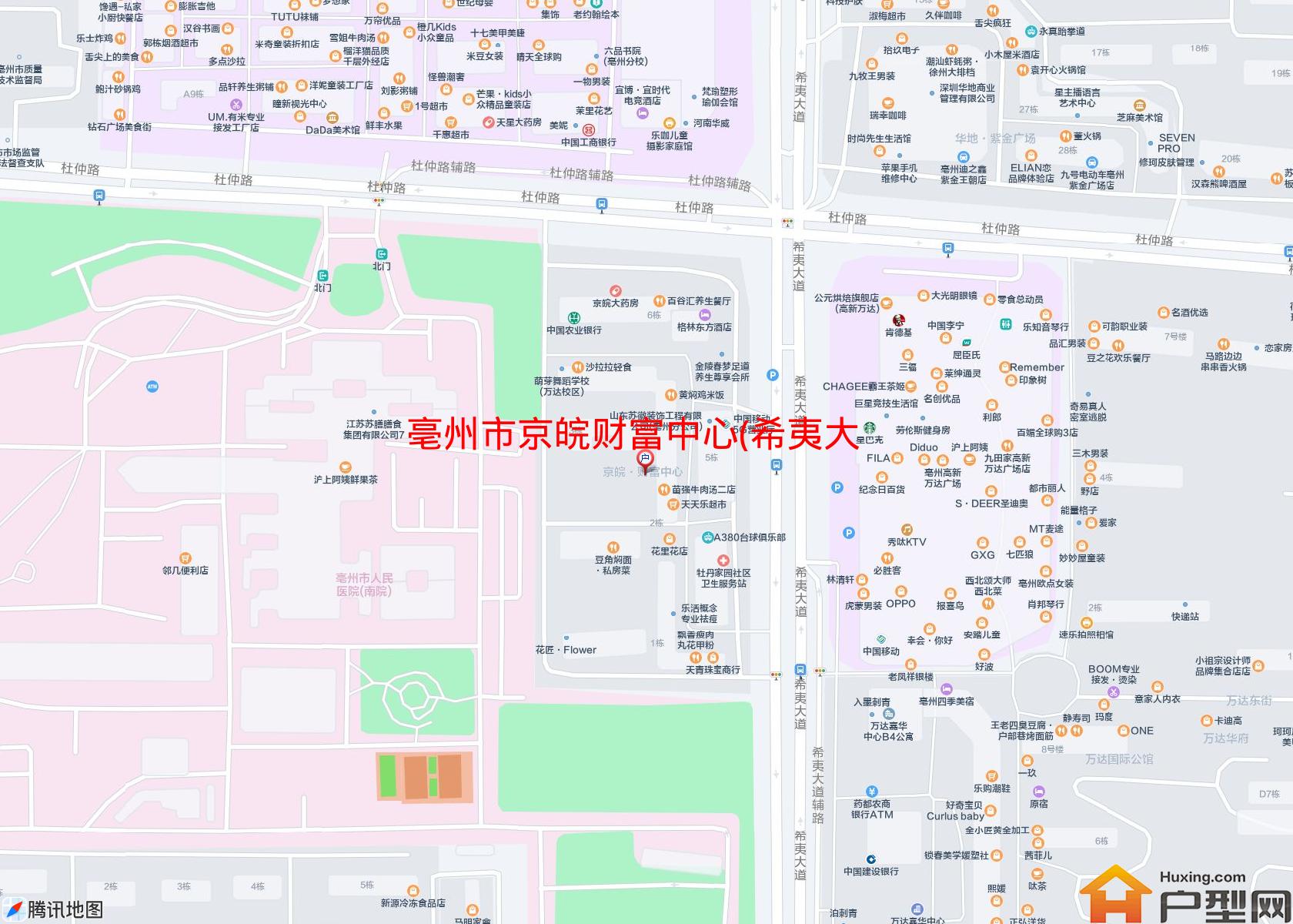 京皖财富中心(希夷大道)小区 - 户型网