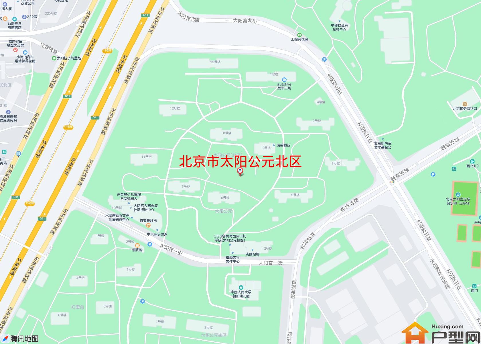 太阳公元北区小区 - 户型网