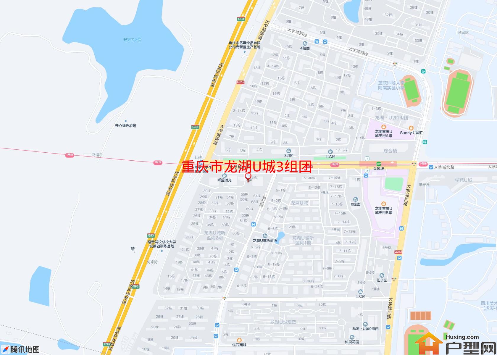 龙湖U城3组团小区 - 户型网