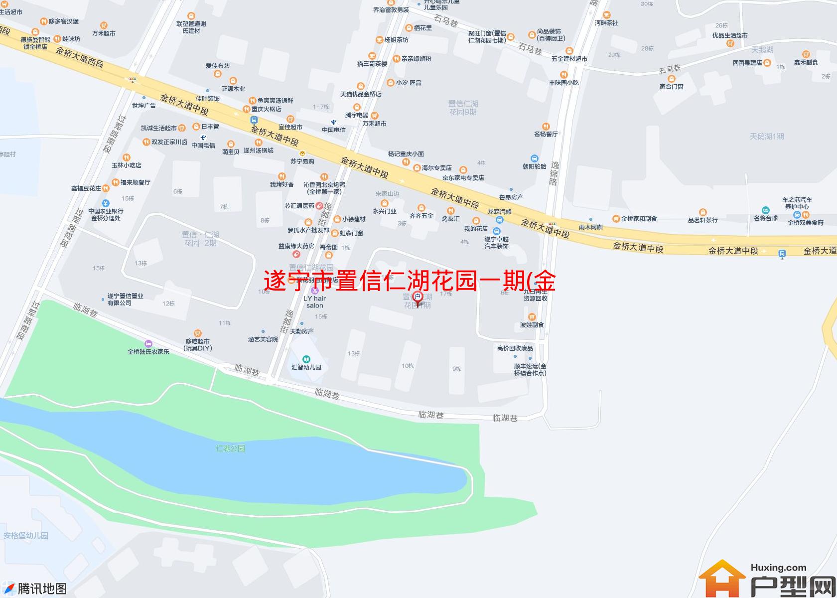 置信仁湖花园一期(金桥大道668号)小区 - 户型网