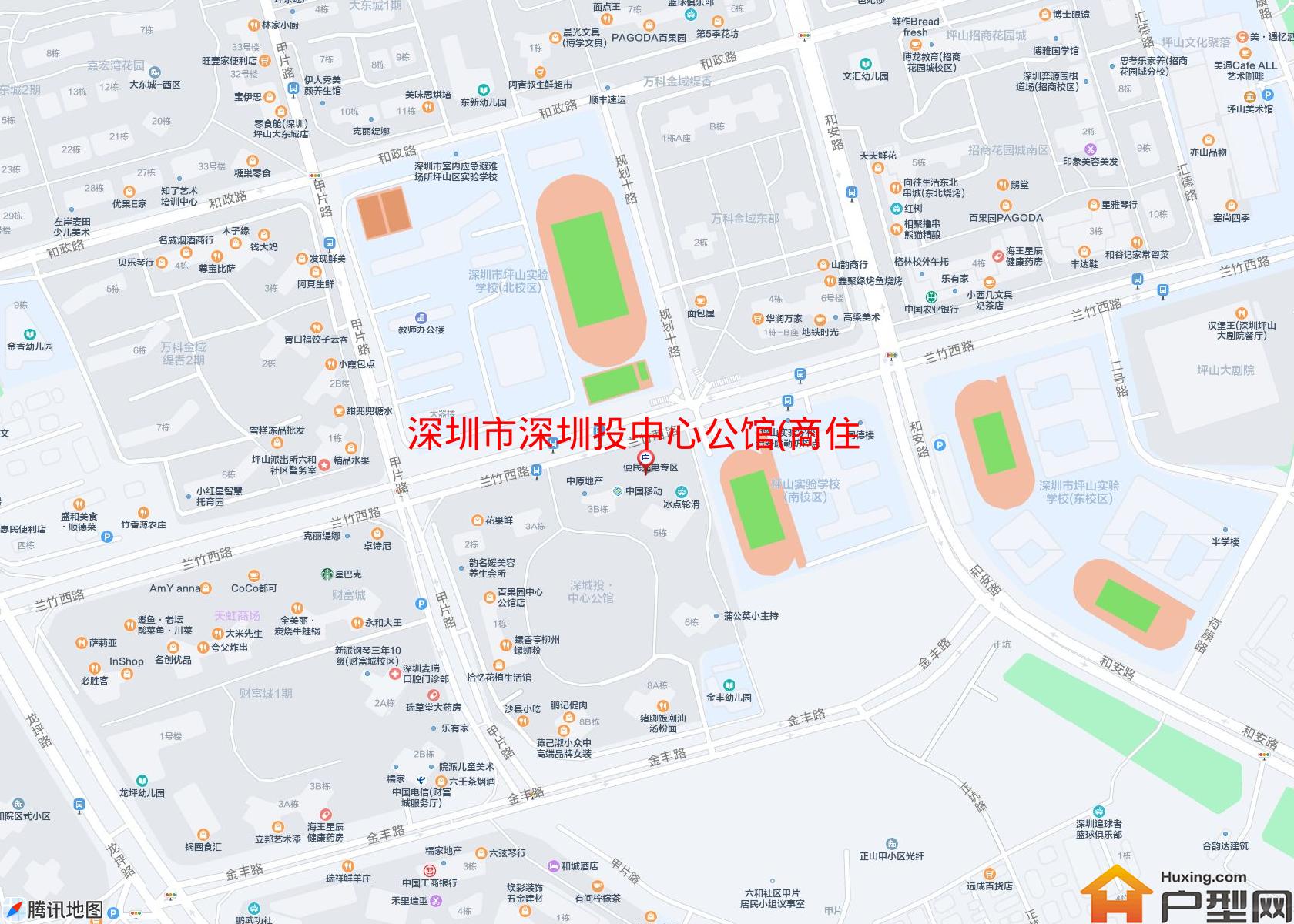 深圳投中心公馆(商住楼)小区 - 户型网