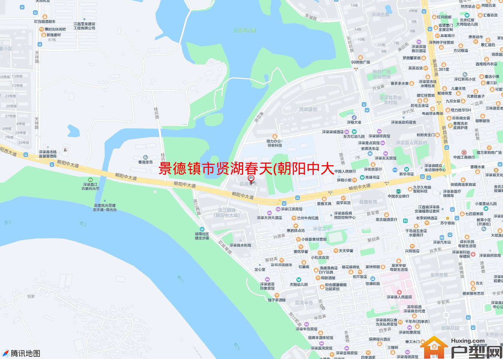 贤湖春天(朝阳中大道)小区 - 户型网