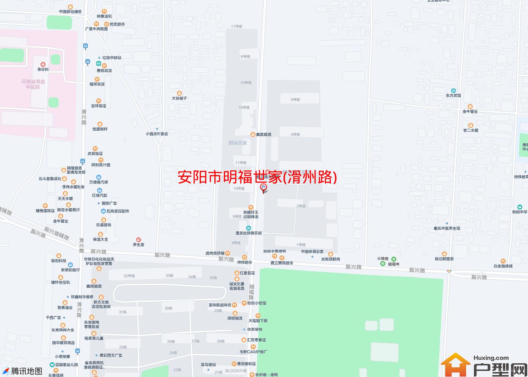 明福世家(滑州路)小区 - 户型网