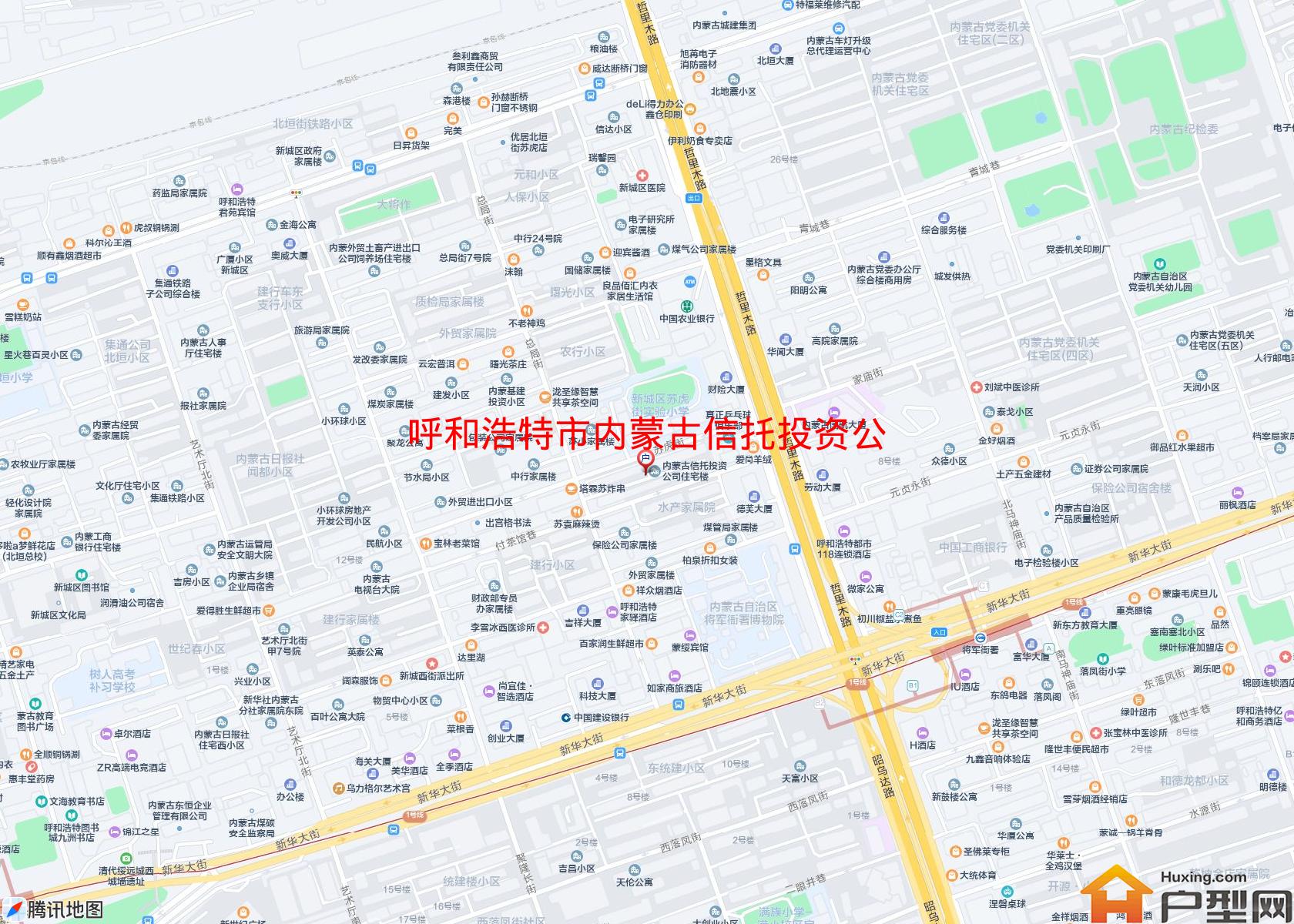 内蒙古信托投资公司住宅楼小区 - 户型网