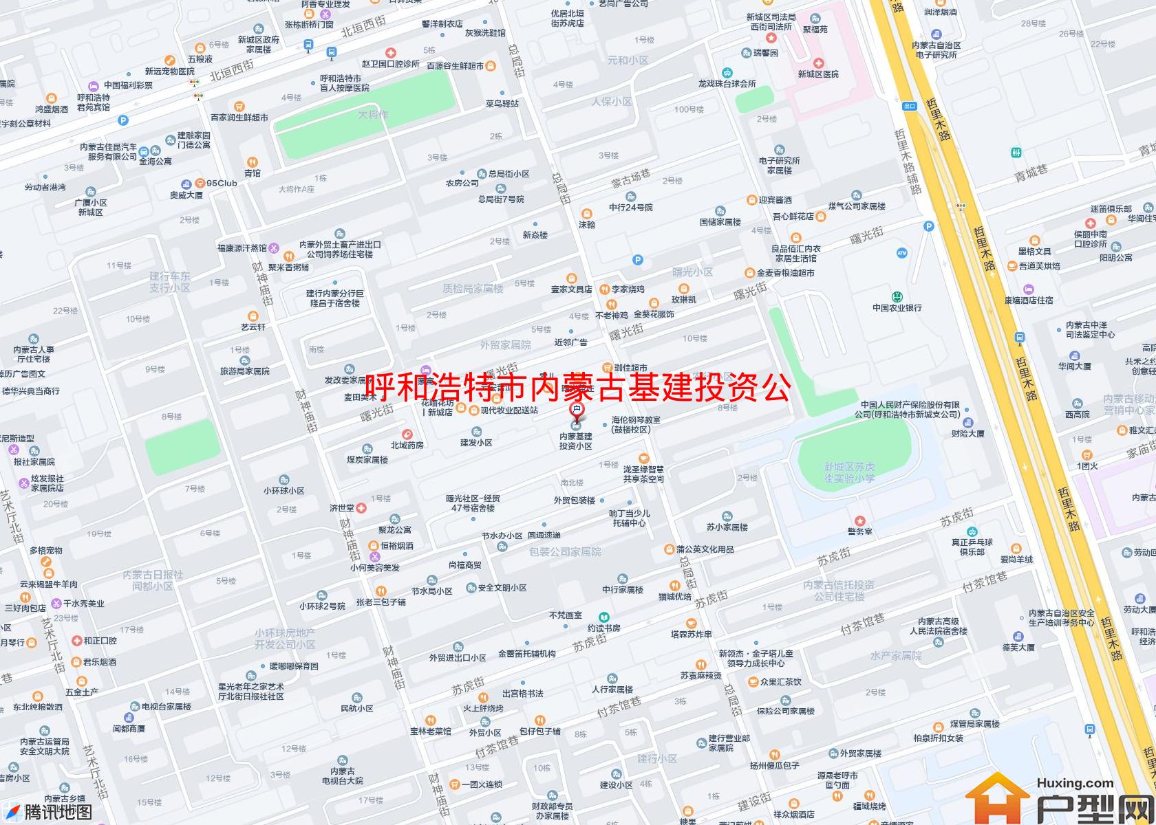 内蒙古基建投资公司宿舍小区 - 户型网
