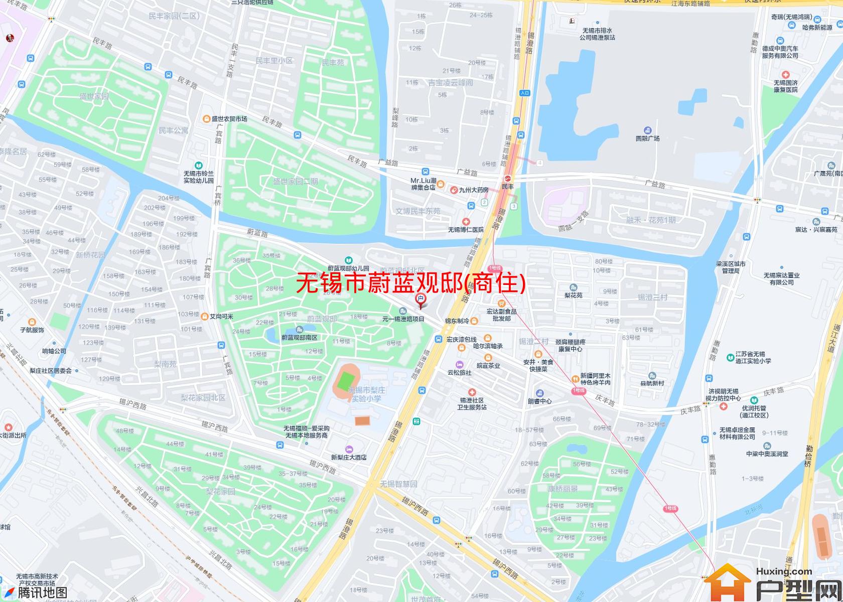 蔚蓝观邸(商住)小区 - 户型网