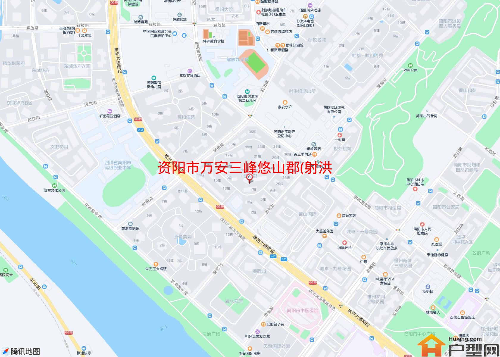 万安三峰悠山郡(射洪路南段)小区 - 户型网